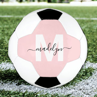 Rosa Bezeichnung Monogramm Fußball