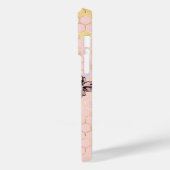 Rosa Biene Case-Mate iPhone Hülle (Rückseite / Links)