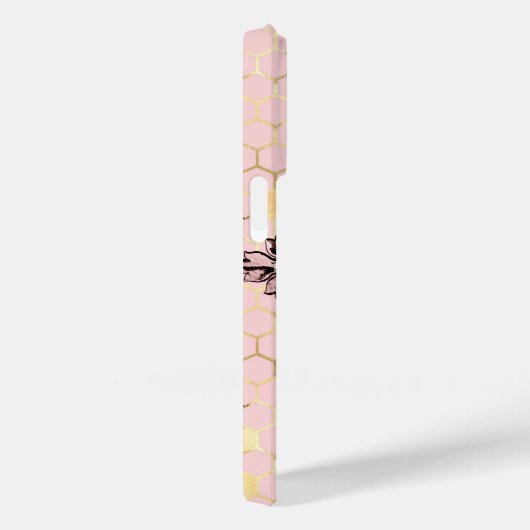 Rosa Biene Case-Mate iPhone Hülle (Rückseite / Rechts)