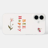 Rosa Biene Inspiration Zitat Blume Boho Case-Mate iPhone Hülle (Rückseite (Horizontal))