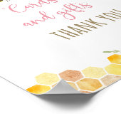 Rosa Biene Sonnenblume Geburtstagsgeschenke Unters Poster (Ecke)