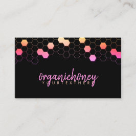 Rosa Bienenzucht Apiary Homemade Honeycomb Visitenkarte
