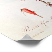 Rosa Bifera Officinalis von "Les Rose" Poster (Ecke)