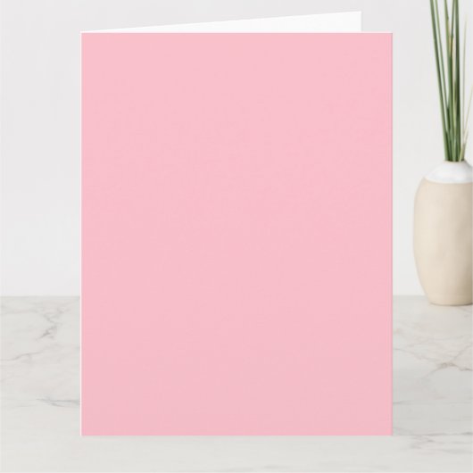 Rosa BIG Grußkarte Karte (Vorderseite)