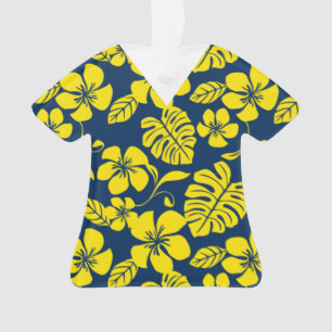 ROSA BIKINI (DUNKELBLAU/GELB) Schwesternkleidung Ornament