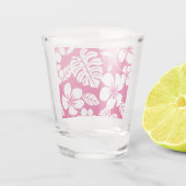 ROSA BIKINI-MUSTER IN ERDBEERROT SCHNAPSGLAS (Rückseite)