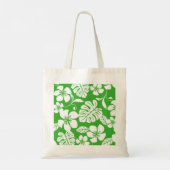 ROSA BIKINI-MUSTER IN GRASGRÜN TRAGETASCHE (Rückseite)