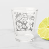 ROSA BIKINI-MUSTER IN SCHWARZ SCHNAPSGLAS (Rückseite)