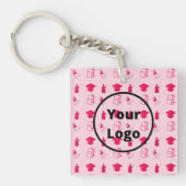 Rosa Bildung Schlüsselanhänger (Vorderseite)