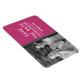 Rosa Binäres Code-Foto Speichern des Datumsfelds Magnet (Rechte Seite)