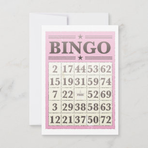 Rosa Bingo-Punktkarte
