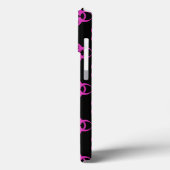 Rosa Biogefährdung mit benutzerdefiniertem Text Case-Mate iPhone Hülle (Rückseite / Links)