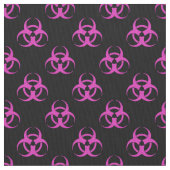 Rosa Biogefährdung-Symbol-Muster Stoff (Nahaufnahme)