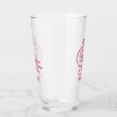 Rosa Bird Musik Glas (Rechts)
