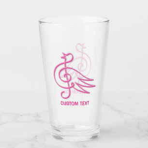 Rosa Bird Musik Glas