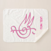 Rosa Bird Musik Sherpadecke (Vorderseite (Horizontal))