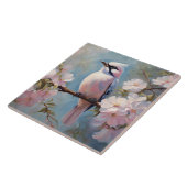 Rosa Bird und Kirry Blossom Blume Fliese (Seite)