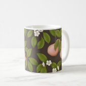 Rosa Birnen (dunkelbraun) Kaffeetasse (VorderseiteRechts)