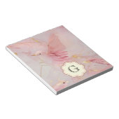 Rosa Birnen Monogram Notizblock (angewinkelt)