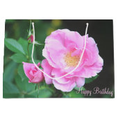 Rosa Birthday Bag Große Geschenktüte (Vorderseite)
