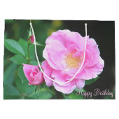 Rosa Birthday Bag Große Geschenktüte (Rückseite)