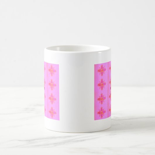 Rosa Birthday Cake Art Print Kaffeetasse (Mittel)