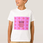 Rosa Birthday Cake Art Print T-Shirt (Vorderseite)