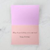 Rosa Birthday Card Karte (Innenseite)