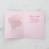 Rosa Birthday Card Karte (Innenseite)
