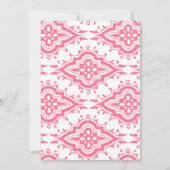 Rosa Birthday Einladung (Rückseite)