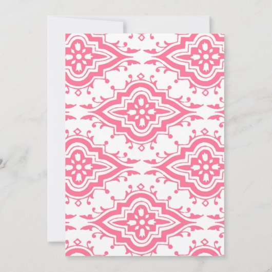 Rosa Birthday Einladung (Rückseite)