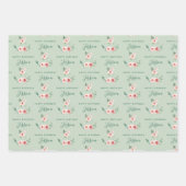 Rosa Birthday Wrapping Paper Sheets Geschenkpapier Set (Vorderseite 2)
