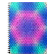 Rosa bis blau-holografische Mermaid-Skala Hexagons