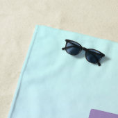 Rosa bis blaue Hintergrundfarbe Strandtuch (Beispiel)