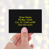 Rosa bis gelbe Kreise Mosaik Visitenkarte