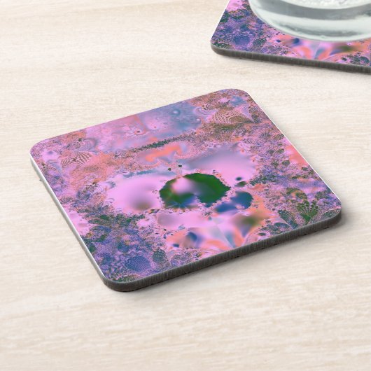 rosa bis grün getränkeuntersetzer (Linke Seite)