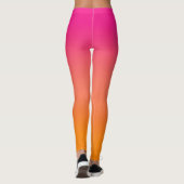 Rosa bis orange leggings (Rückseite)