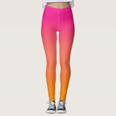 Rosa bis orange leggings (Vorderseite)