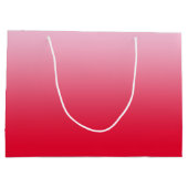 Rosa bis Rot Ombre Große Geschenktüte (Rückseite)