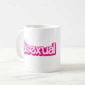 Rosa Bisexuelles Priesterwort Kaffeetasse (Vorderseite Links)