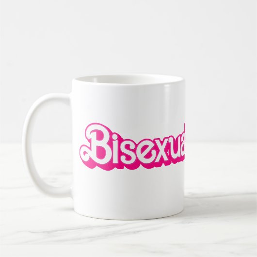 Rosa Bisexuelles Priesterwort Kaffeetasse (Links)