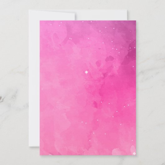 Rosa Black Eiffel Tower Paris Frankreich Geburtsta Einladung (Rückseite)