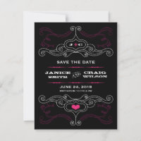 Rosa & Black Rock 'n' Roll Music Themed Wedding