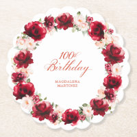 Rosa Bläschen 100. Geburtstagsparty Personalisiert