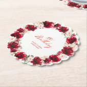 Rosa Bläschen 18. Geburtstagsparty Personalisiert Untersetzer (angewinkelt)