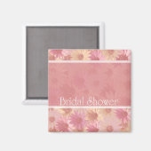Rosa Bläschen Brautparty Magnet (Vorderseite/Rückseite)