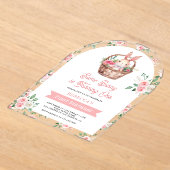 Rosa Bläschen Ein Sonnenschein macht einen 1. Gebu Acryleinladungen (Ablage )