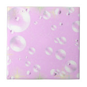 Rosa Bläschen Fliese (Vorderseite)