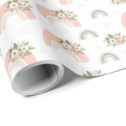 Rosa Bläschen Geschenkpapier (Rolleneckpunkt)