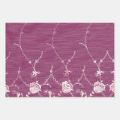 Rosa Bläschen Geschenkpapier Set (Vorderseite)